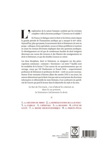 Quand la littérature du monde moderne (ré)invente le droit. Oeuvres choisies du XXe siècle à aujourd'hui