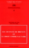  Litec - Les licences de brevets et le droit communautaire.