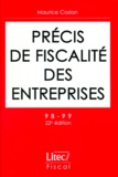 Maurice Cozian - Précis de fiscalité des entreprises 1998-1999.