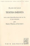 Alain de Lille - Textes inédits.