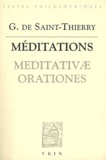  Guillaume de Saint-Thierry - Méditations.