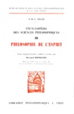 Georg Wilhelm Friedrich Hegel - Encyclopédie des sciences philosophiques - Tome 3, Philosophie de l'esprit.