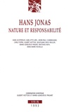 Gilbert Hottois et Marie-Geneviève Pinsart - Hans Jonas - Nature et responsabilité.