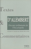 Jean d' Alembert - Discours préliminaire de l'Encyclopédie.