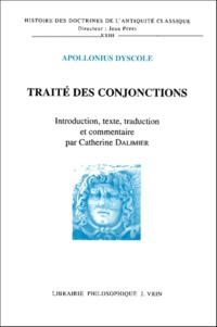  Apollonius Dyscole - Traité des conjonctions.