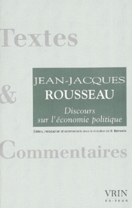 Jean-Jacques Rousseau - Discours sur l'économie politique.