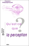 Jérôme Dokic - Qu'est-ce que la perception ?.
