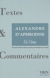  Alexandre d'Aphrodise - De l'âme.