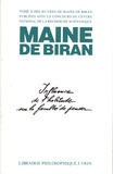  Maine de Biran - Oeuvres - Tome 2, Mémoires sur l'influence de l'habitude.