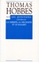 Thomas Hobbes - Oeuvres - Tome 11-2, Les questions concernant la liberté, la nécessité et le hasard (Controverse avec Bramhall).