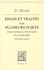 David Hume - Essais et traités sur plusieurs sujets - Essais moraux, politiques et littéraires (deuxième partie).