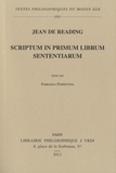Jean de Reading - Scriptum in primum librum sententiarum.