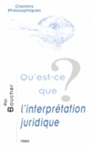 Pol Boucher - Qu'est-ce que l'interprétation juridique ?.