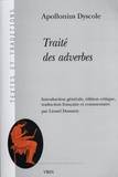  Apollonius Dyscole - Traité des adverbes.