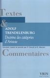 Adolf Trendelenburg - La doctrine des catégories d'Aristote - Une enquête.