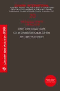  Anonyme - Chiasmi international N° 19 : Merleau-Ponty 1908/2018 - Dits et écrits rares ou inédits.