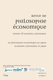  Anonyme - Revue de philosophie économique Volume 20 N° 1, juillet 2019 : La philosophie économique au Japon.