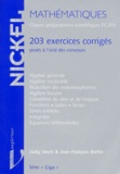 Jean-François Bertin et Jacky Sevin - Mathematiques. 203 Exercices Corriges Poses A L'Oral Des Concours.