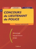 Hervé Pavy et Françoise Marand-Doumayrenc - Concours de lieutenant de police - Catégorie B.