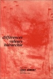  Collectif - Différences, valeurs, hiérarchie. - Textes offerts à Louis Dumont.