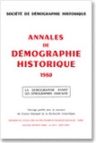  EHESS - Annales de démographie historique, 1980 - La démographie avant les démographes, 1500-1670.