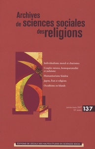 André Mary et Martine Gross - Archives de sciences sociales des religions N° 137, janvier-mars : .