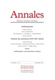Etienne Anheim - Annales Histoire, Sciences Sociales N° 2, avril-juin 2017 : Anthropocène ; Histoire du commerce (XVIe-XIXe siècle).