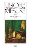 Christophe Prochasson - Histoire & Mesure Volume 36 N°1/2021 : Varia.