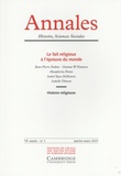 Vincent Azoulay - Annales Histoire, Sciences Sociales N° 1, janvier-mars 2023 : Le fait religieux à l'épreuve du monde.