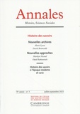 Vincent Azoulay - Annales Histoire, Sciences Sociales N° 3, juillet-septembre 2023 : Histoire des savoirs.
