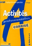 Gérard Guigot - Activités professionnelles CAP Employé de vente spécialisé (Option A ou B) - Corrigé Réservé aux enseignants.