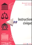 Jean Sinou et Bernard Lescot - Instruction civique.
