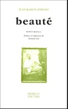 Juan Ramón Jiménez - Beauté (en vers) (1917-1923) : Belleza (en verso) - Edition bilingue français-espagnol.