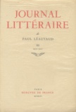 Paul Léautaud - Journal littéraire - Tome 3, 1910-1921.