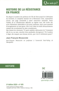 Histoire de la Résistance en France 6e édition