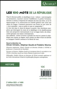 Les 100 mots de la République 2e édition revue et corrigée