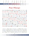 Eric Osmond et  Collectif - Les Cahiers Du Radicalisme N°3 Juin 1999 : Pour L'Europe.