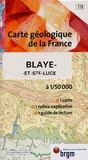  Bureau recherches géologiques - Blaye-et-Ste-Luce - 1/50 000.