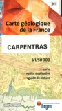  BRGM - Carpentras - 1/50 000.