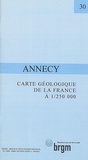 Jacques Debelmas - Carte géologique de la France Annecy - 1/250 000.
