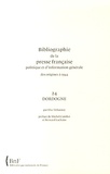 Else Delaunay - Bibliographie de la presse française politique et d'information générale des origines à 1944 - Dordogne (24).