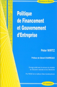 Peter Wirtz - Politique De Financement Et Gouvernement D'Entreprise.