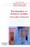 Paul-Laurent Assoun et Markos Zafiropoulos - Psychanalyse et Sciences sociales - Universalité et historicité.