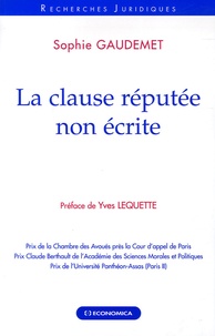 Sophie Gaudemet - La clause réputée non écrite.