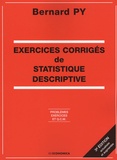 Bernard Py - Exercices corrigés de statistique descriptive - Problèmes, exercices et QCM.