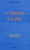 Gilbert Orsoni - Le financement de la culture.