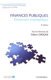 Gilbert Orsoni - Finances publiques - Dictionnaire encyclopédique.
