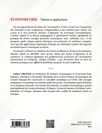 Econométrie. Théorie et applications 2e édition