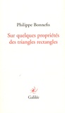 Philippe Bonnefis - Sur quelques propriétés des triangles rectangles.