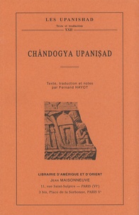 Fernand Hayot - Chandogya Upanishad.